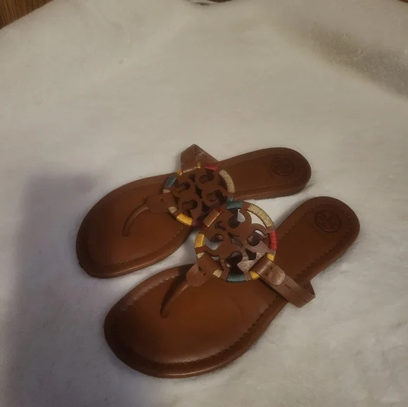 Tory Burch Miller Sandal size 8In great condition...do show signs of wear...no - Picture 2 of 6